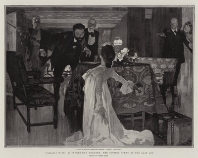 La femme de César au théâtre Wyndham, la scène de clôture du dernier acte - Frank Craig